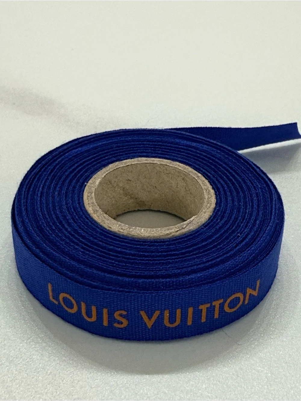 Louis Vuitton Authentic Blue & Orange Ribbon Continuous Roll ~ 8 - 10 Yds⁠